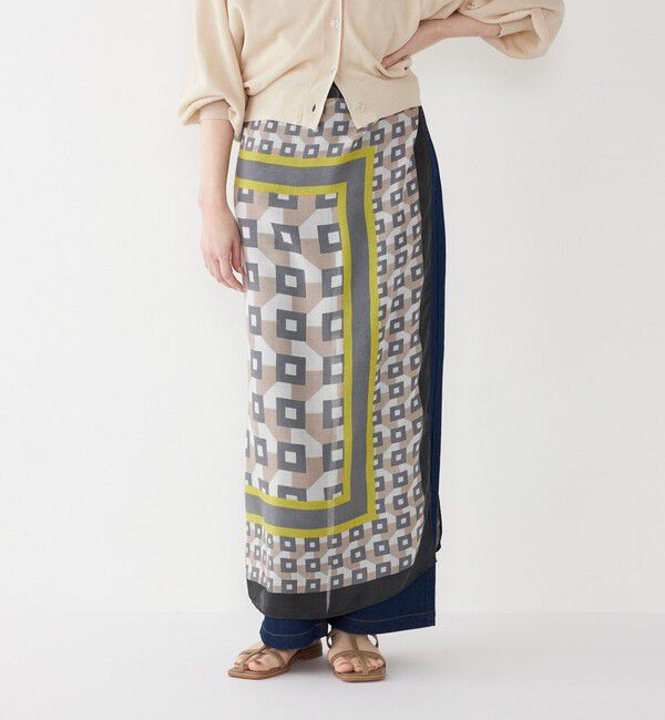 SHIPS Colors 「SUBLIME:パターン ビッグ スカーフ」|バンダナ・スカーフ|