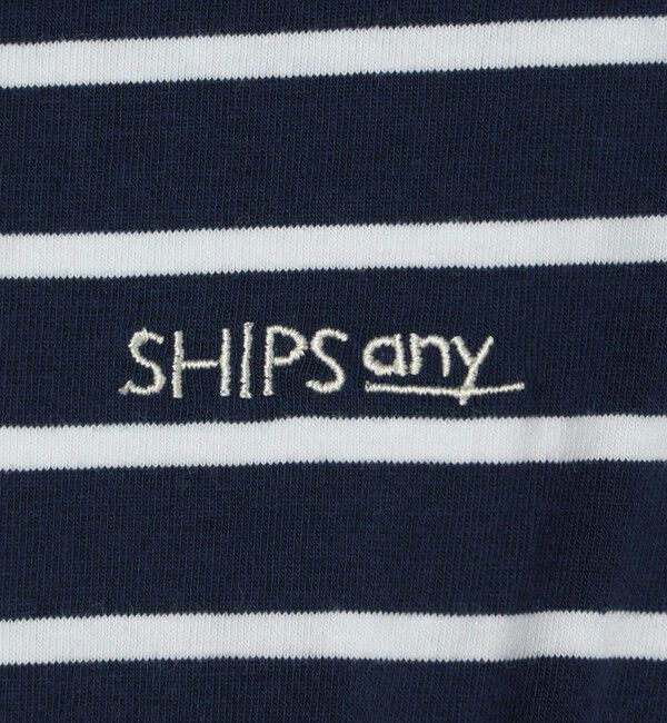 SHIPS any「SHIPS any: ロゴ 刺繍 ボーダー ドッキング ワンピース <KIDS>」|ワンピース|
