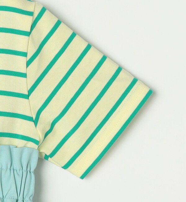 SHIPS any「SHIPS any: ロゴ 刺繍 ボーダー ドッキング ワンピース <KIDS>」|ワンピース|