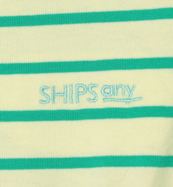 SHIPS any「SHIPS any: ロゴ 刺繍 ボーダー ドッキング ワンピース <KIDS>」|ワンピース|