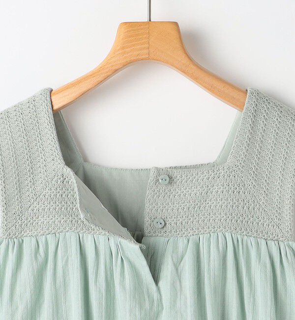 SHIPS KIDS「SHIPS KIDS:140～150cm / クロシェ ノースリーブ ワンピース」|ワンピース|