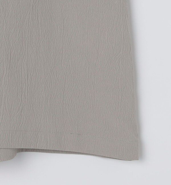 SHIPS「City Ambient Products: オープンカラー 楊柳 ソリッド ショートスリーブ シャツ」|シャツ・ブラウス|