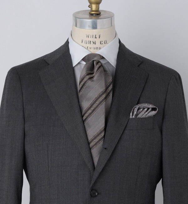 SHIPS「SHIPS: ヴィンテージ アーカイブ シルク ヘリン メランジ ストライプ ネクタイ」|ネクタイ・蝶ネクタイ|