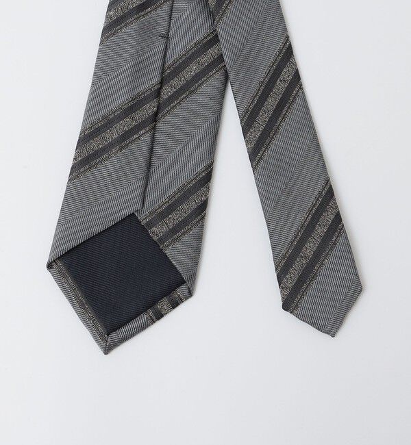 SHIPS「SHIPS: ヴィンテージ アーカイブ シルク ヘリン メランジ ストライプ ネクタイ」|ネクタイ・蝶ネクタイ|