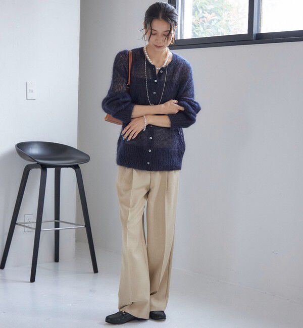 SHIPS for women「〈手洗い可能〉TUMUGITO(R) シャーク ツイード タック パンツ」|その他|