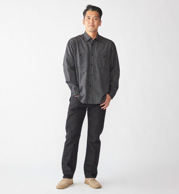 SHIPS「SHIPS: AUTHENTIC シャンブレー ワークシャツ」|シャツ・ブラウス|