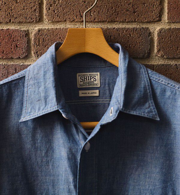 SHIPS「SHIPS: AUTHENTIC シャンブレー ワークシャツ」|シャツ・ブラウス|
