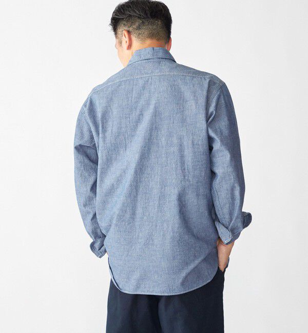 SHIPS「SHIPS: AUTHENTIC シャンブレー ワークシャツ」|シャツ・ブラウス|