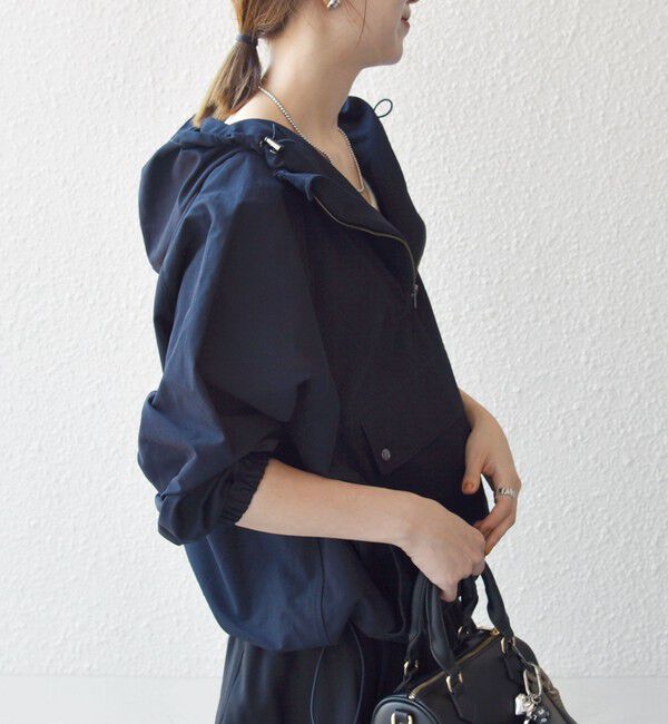 SHIPS any「SHIPS any: ハーフジップ ビッグ アノラック パーカー」|ブルゾン・スタジャン|