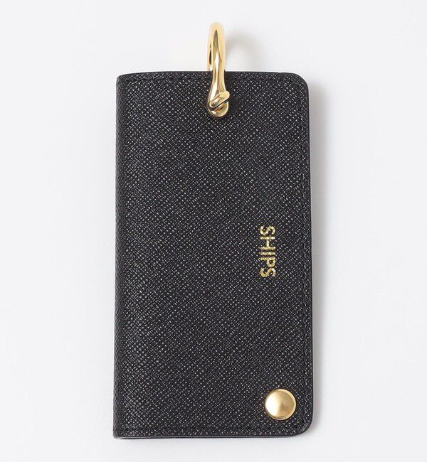 SHIPS「【WEB限定】SHIPS:【SAFFIANO LEATHER】シャックル 2トーン キーケース」|キーケース|ブラック