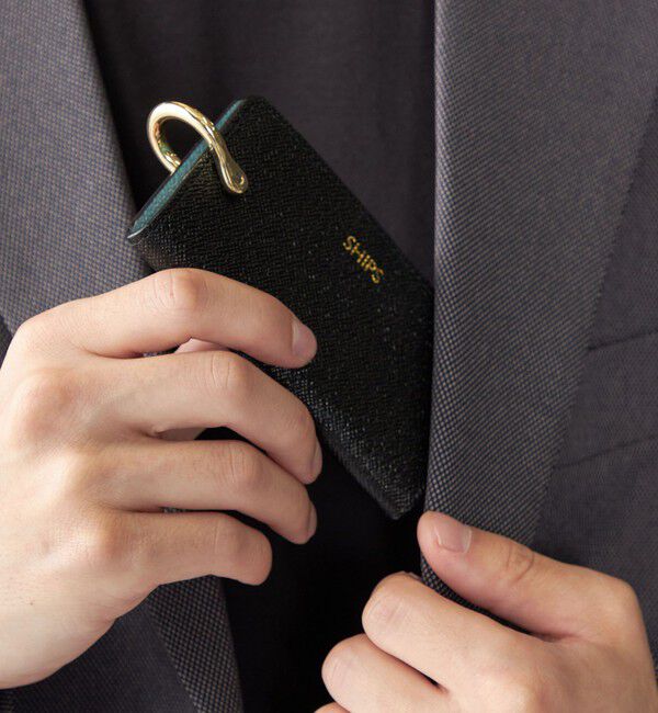 SHIPS「【WEB限定】SHIPS:【SAFFIANO LEATHER】シャックル 2トーン キーケース」|キーケース|