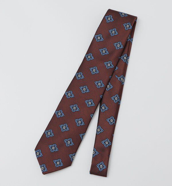 SHIPS「SHIPS: シルク ラージ スクエア コモン ネクタイ」|ネクタイ・蝶ネクタイ|エンジ