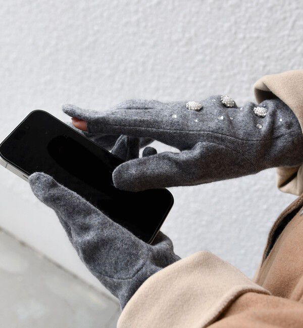 SHIPS for women「ビジュー グローブ」|手袋|