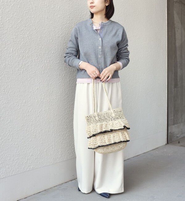 SHIPS Colors 「SHIPS Colors:〈手洗い可能〉スウェットライク リングドット カーディガン」|カーディガン|