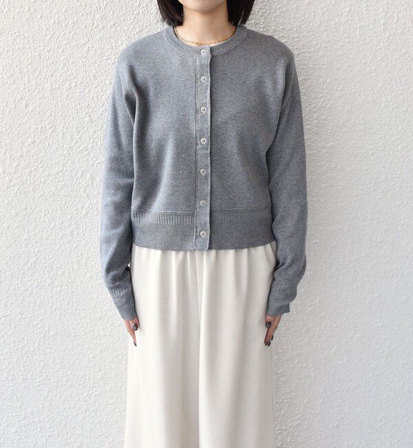 SHIPS Colors 「SHIPS Colors:〈手洗い可能〉スウェットライク リングドット カーディガン」|カーディガン|