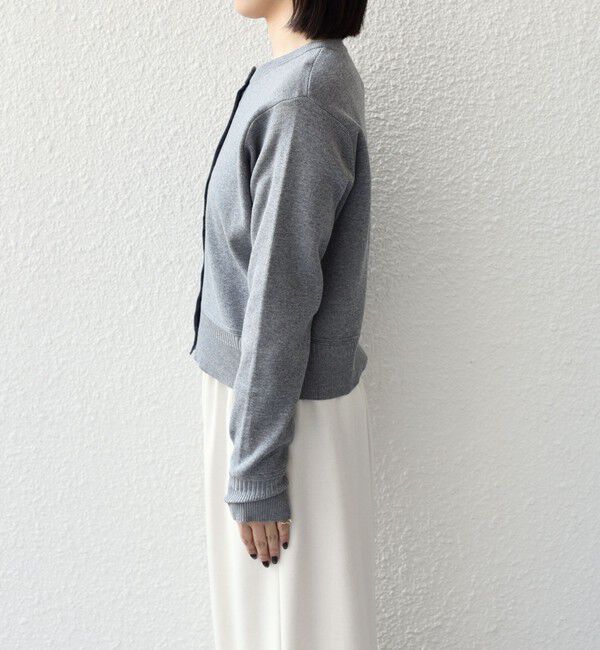 SHIPS Colors 「SHIPS Colors:〈手洗い可能〉スウェットライク リングドット カーディガン」|カーディガン|