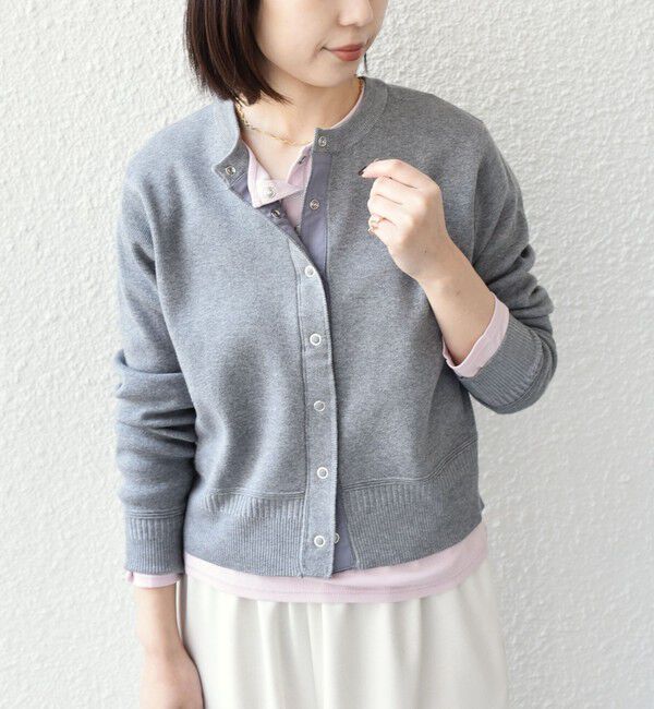 SHIPS Colors 「SHIPS Colors:〈手洗い可能〉スウェットライク リングドット カーディガン」|カーディガン|