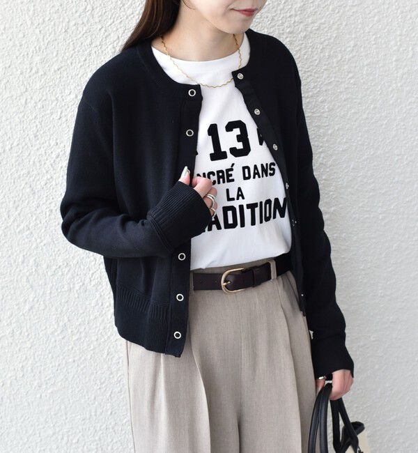 SHIPS Colors 「SHIPS Colors:〈手洗い可能〉スウェットライク リングドット カーディガン」|カーディガン|