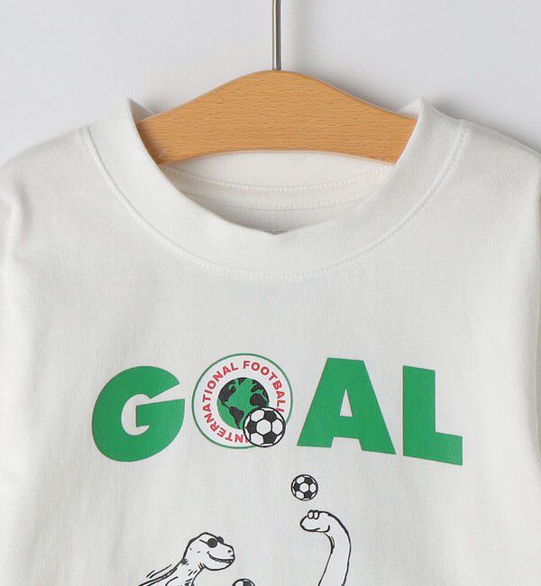 SHIPS KIDS「【SHIPS KIDS別注】ARCH＆LINE:80～90cm / 恐竜 長袖 Tシャツ」|Tシャツ・カットソー|