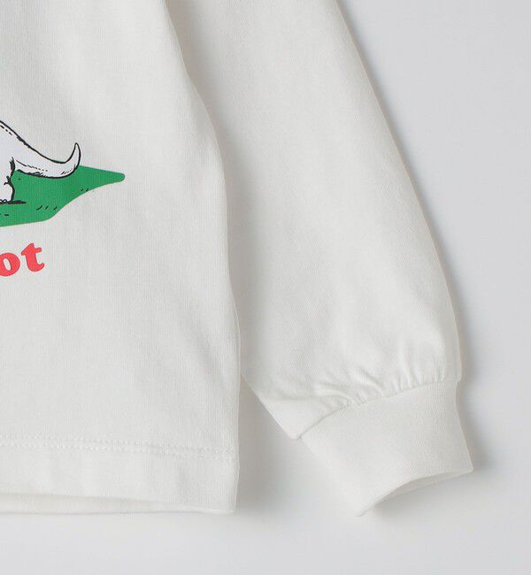 SHIPS KIDS「【SHIPS KIDS別注】ARCH＆LINE:80～90cm / 恐竜 長袖 Tシャツ」|Tシャツ・カットソー|