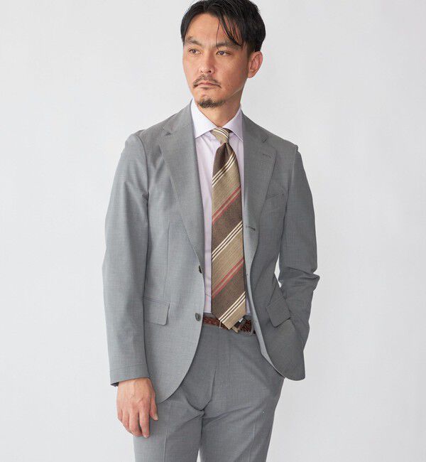 SHIPS「SHIPS: ヴィンテージ アーカイブ シルク メランジ ワイド ストライプ ネクタイ」|ネクタイ・蝶ネクタイ|