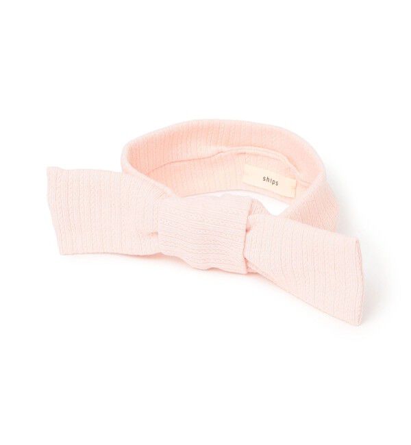 SHIPS KIDS「SHIPS KIDS: ベビー リブ風 ヘアバンド」|ヘアバンド|ピンク