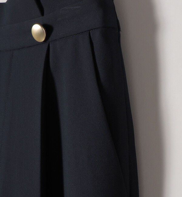 quaranciel「《予約》quaranciel:〈洗濯機可能〉ゴールドボタン ハイウエスト ワイド パンツ」|その他|