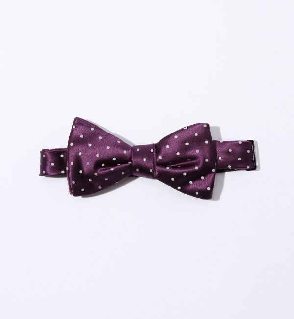 TOMORROWLAND GOODS「TOMORROWLAND シルク ドットボウタイ」|ネクタイ・蝶ネクタイ|ダークパープル系