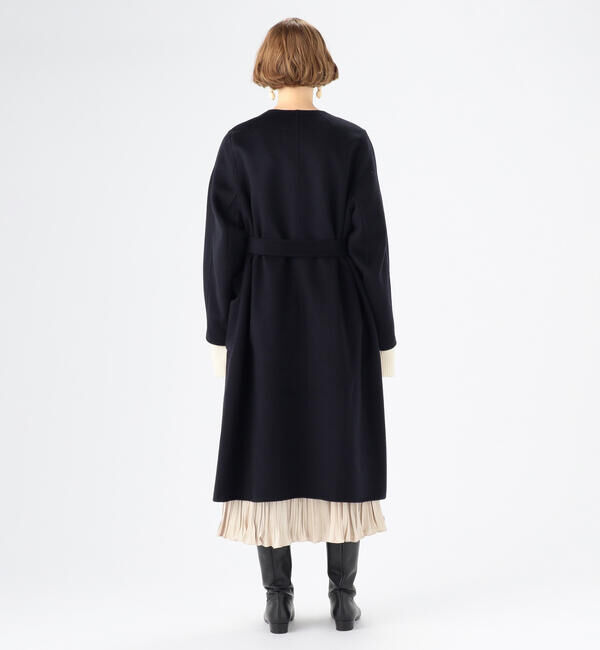 Ballsey「プレミアムウールリバー ノーカラーコート」|ノーカラーコート|