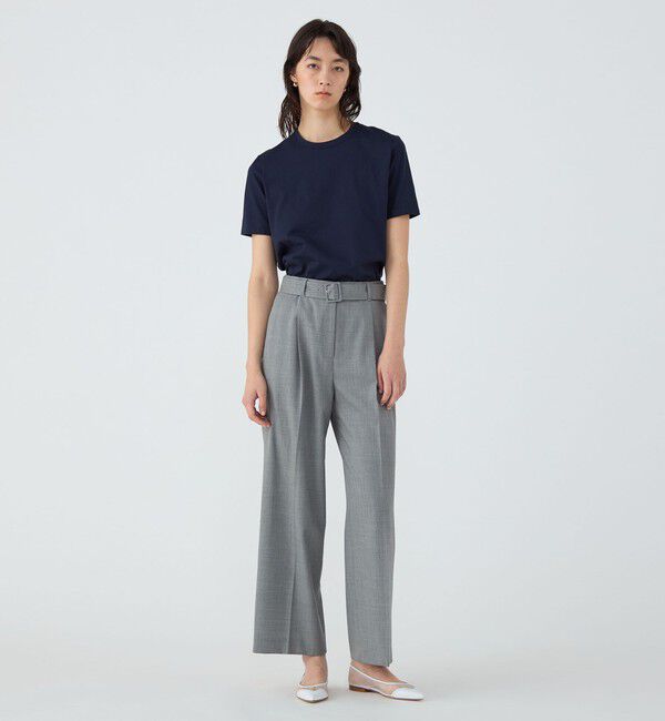 TOMORROWLAND collection「スーピマコットンジャージー クルーネックプルオーバー」|Tシャツ・カットソー|