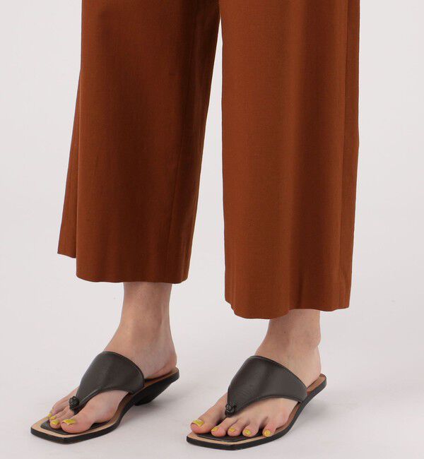 MACPHEE「コットンレーヨンストレッチ セミワイドクロップドパンツ」|その他|