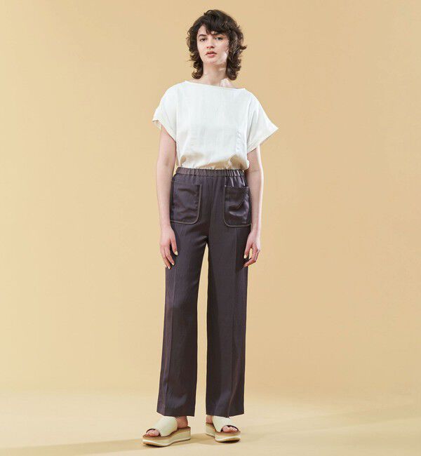 DES PRES「ソフトサテン フロントポケットパンツ」|その他|