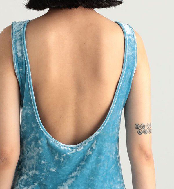 Edition「クラッシュベロアバックオープンワンピース」|ワンピース|