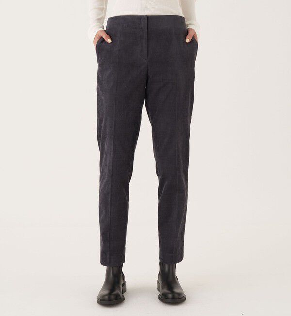DES PRES「コットンレーヨンベルベット シガレットパンツ」|チノ|