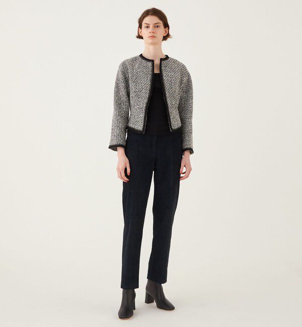 DES PRES「コットンレーヨンベルベット シガレットパンツ」|チノ|