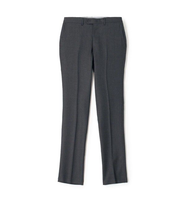 TOMORROWLAND MENS「Super120'sストレッチウールツイル スリムスラックス」|スラックス|18 ブラック系