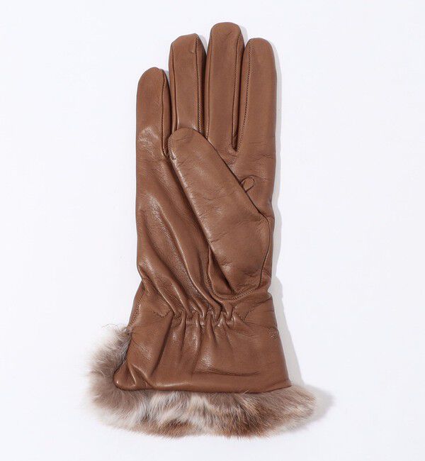 TOMORROWLAND GOODS「CARIDEI ファーコンビグローブ」|手袋|