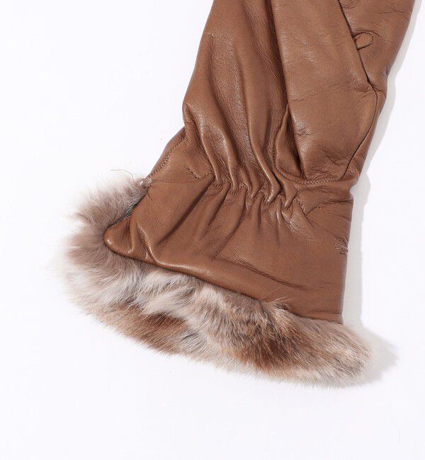 TOMORROWLAND GOODS「CARIDEI ファーコンビグローブ」|手袋|