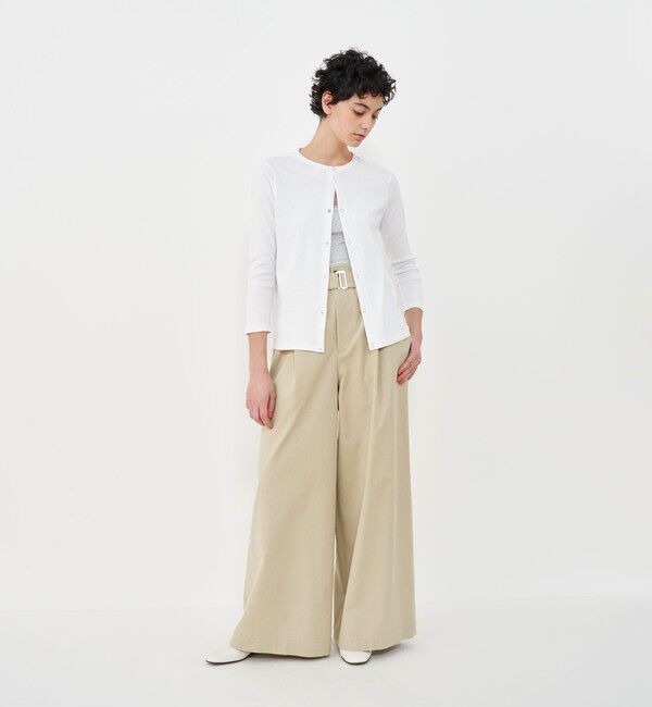 GALERIE VIE「ソフトジャージーリブ クルーネックカーディガン」|カーディガン|