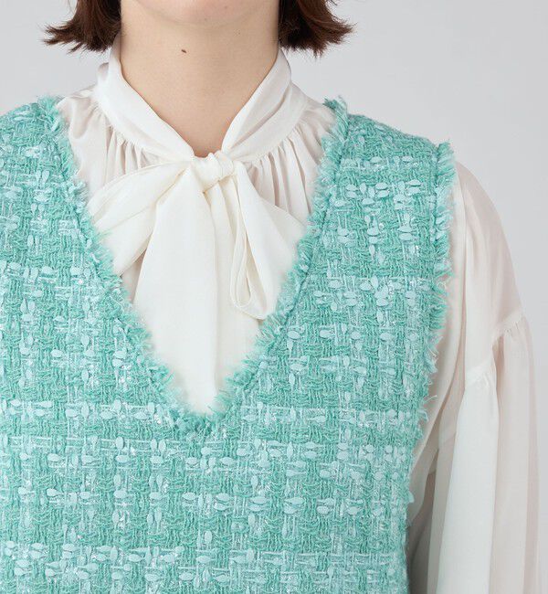 Ballsey「Jade vine Vネックワンピース」|ワンピース|