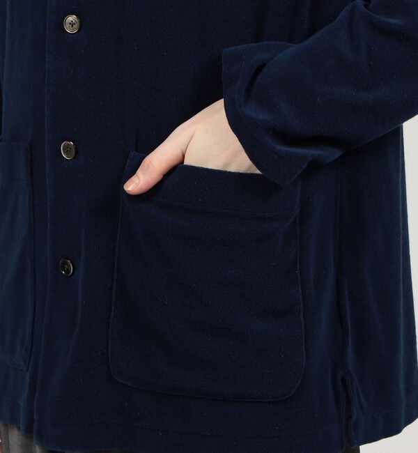 TOMORROWLAND MENS「スビンコットンパイル オープンカラーシャツブルゾン」|シャツ・ブラウス|