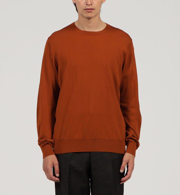 TOMORROWLAND MENS「TOMORROWLAND tricot スーパーファインメリノウール クルーネックプルオーバー」|ニット・セーター|