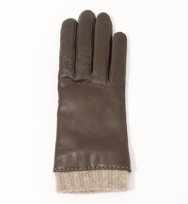 TOMORROWLAND GOODS「Milona Paris ニットコンビグローブ」|手袋|