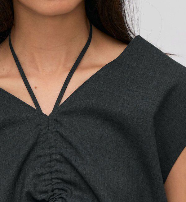 BACCA「ウールトロピカル ノースリーブブラウス」|シャツ・ブラウス|