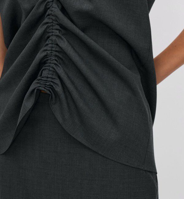 BACCA「ウールトロピカル ノースリーブブラウス」|シャツ・ブラウス|