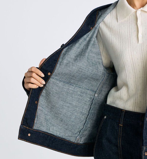 Edition「ワンウオッシュ エッセンシャルデニム フーデットブルゾン」|ブルゾン・スタジャン|