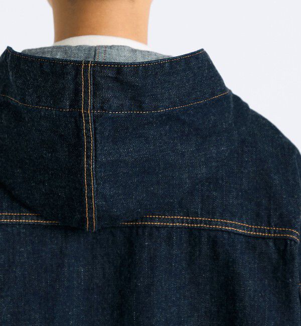 Edition「ワンウオッシュ エッセンシャルデニム フーデットブルゾン」|ブルゾン・スタジャン|