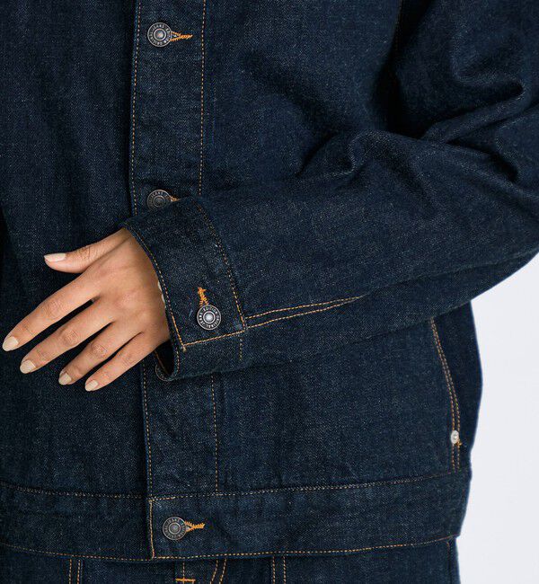 Edition「ワンウオッシュ エッセンシャルデニム フーデットブルゾン」|ブルゾン・スタジャン|