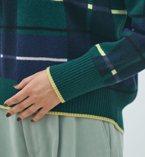 MACPHEE「NZ LAMBS プリント クルーネックプルオーバー」|ニット・セーター|