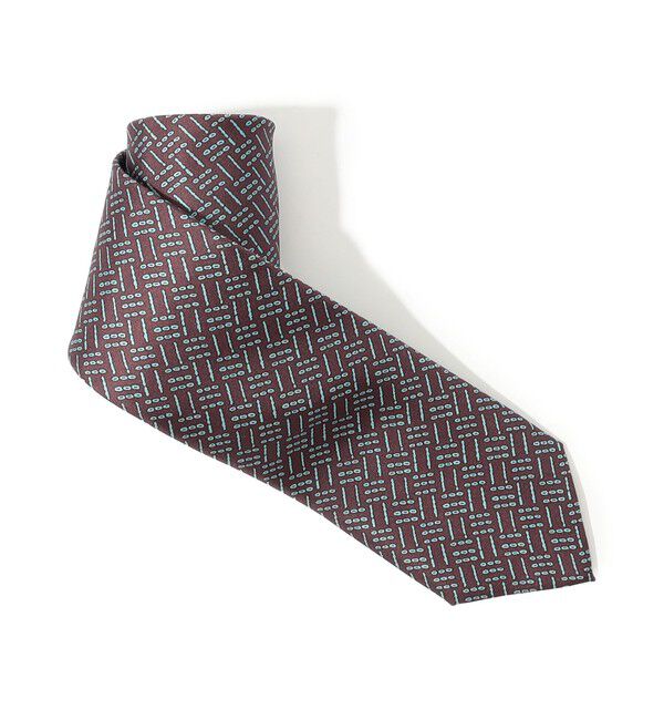 TOMORROWLAND GOODS「LE LYS シルクプリントネクタイ」|ネクタイ・蝶ネクタイ|76 パープル系